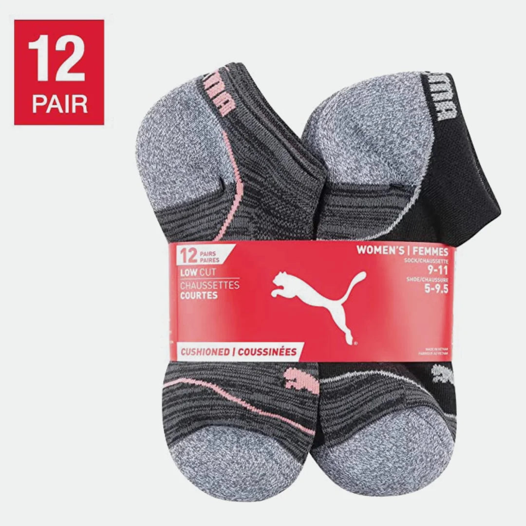 Women Low Cut Athletic Socks, 12 Pack