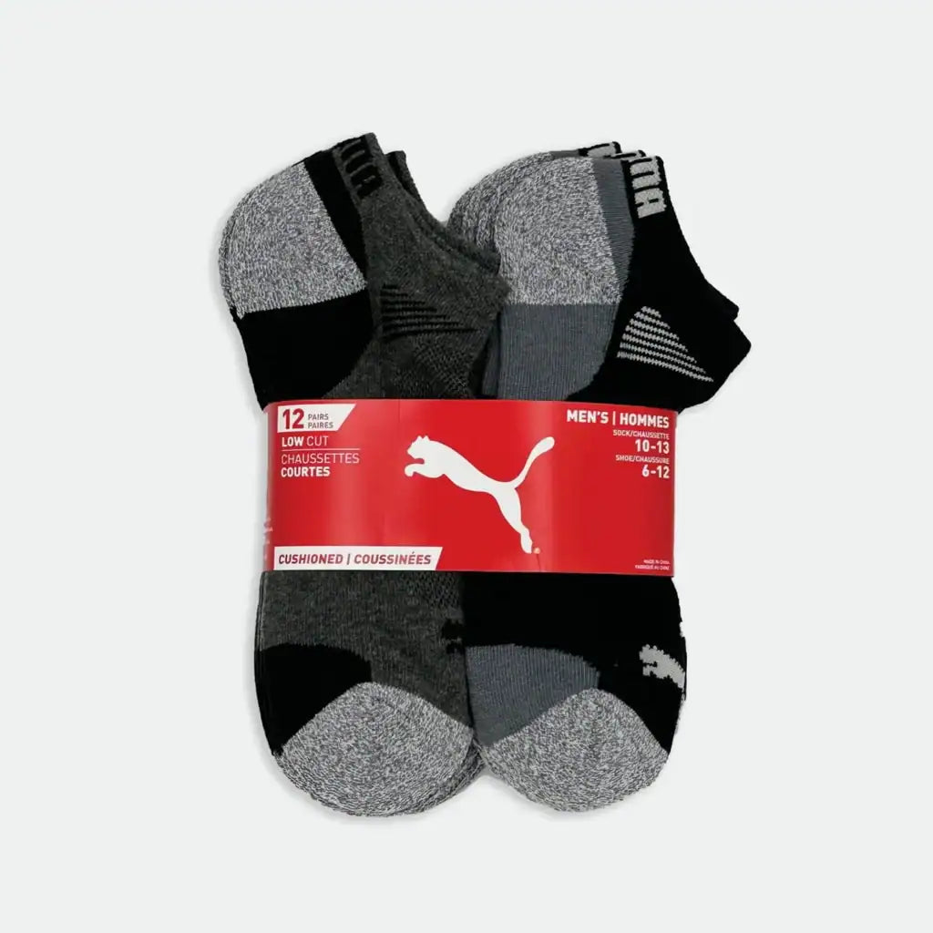 Low Cut Athletic Socks, 12 Pack