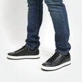 Recycled Leather Sneaker Sawtooth Sole