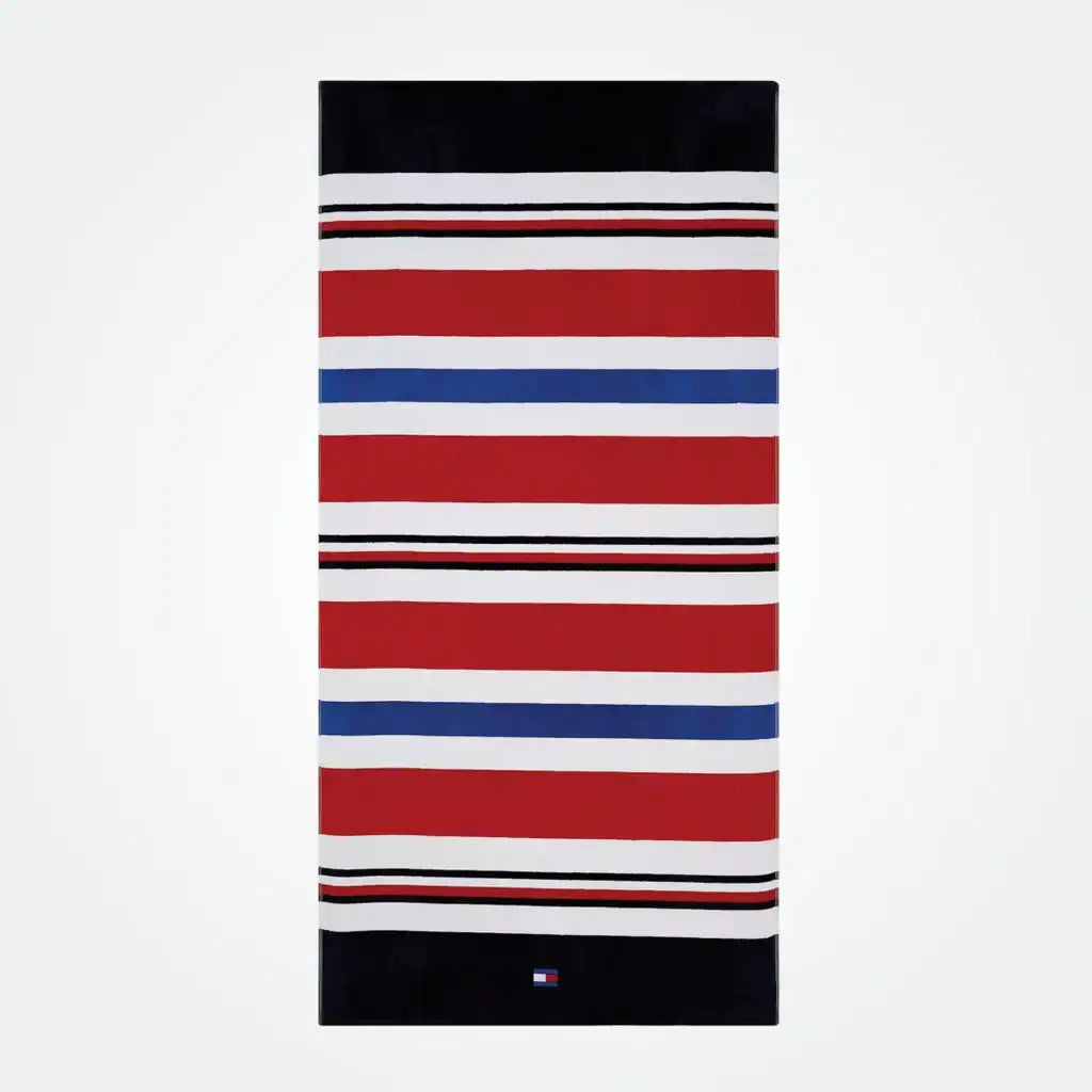 Beach Towel Blue / Red / White