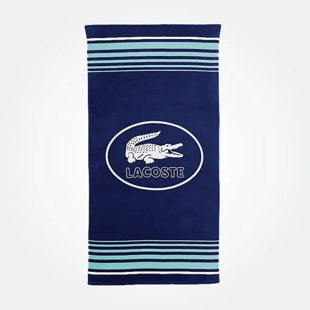Beach Towel Stripe Green / Blue / White