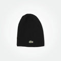 Green Crocodile Ribbed Wool Beanie