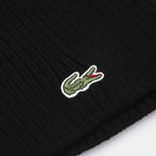 Green Crocodile Ribbed Wool Beanie