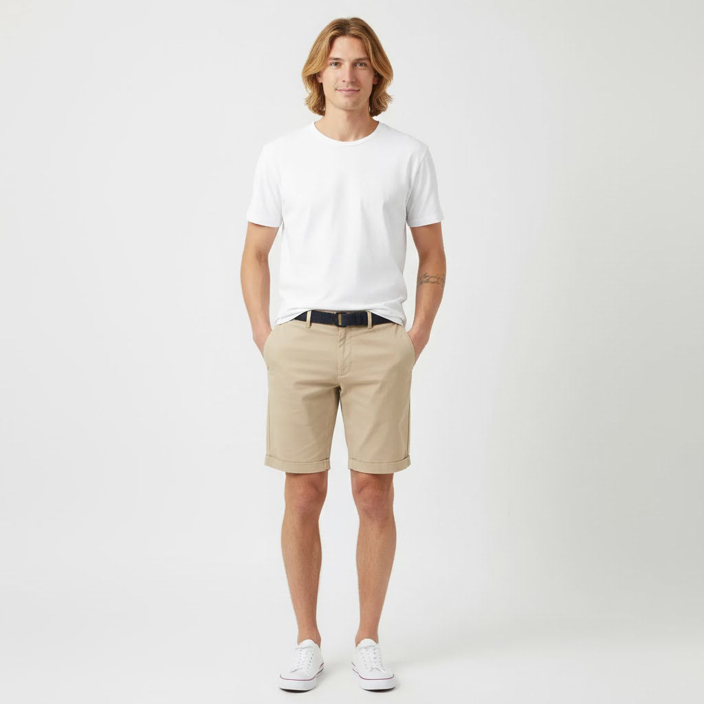 Belted Cargo Shorts