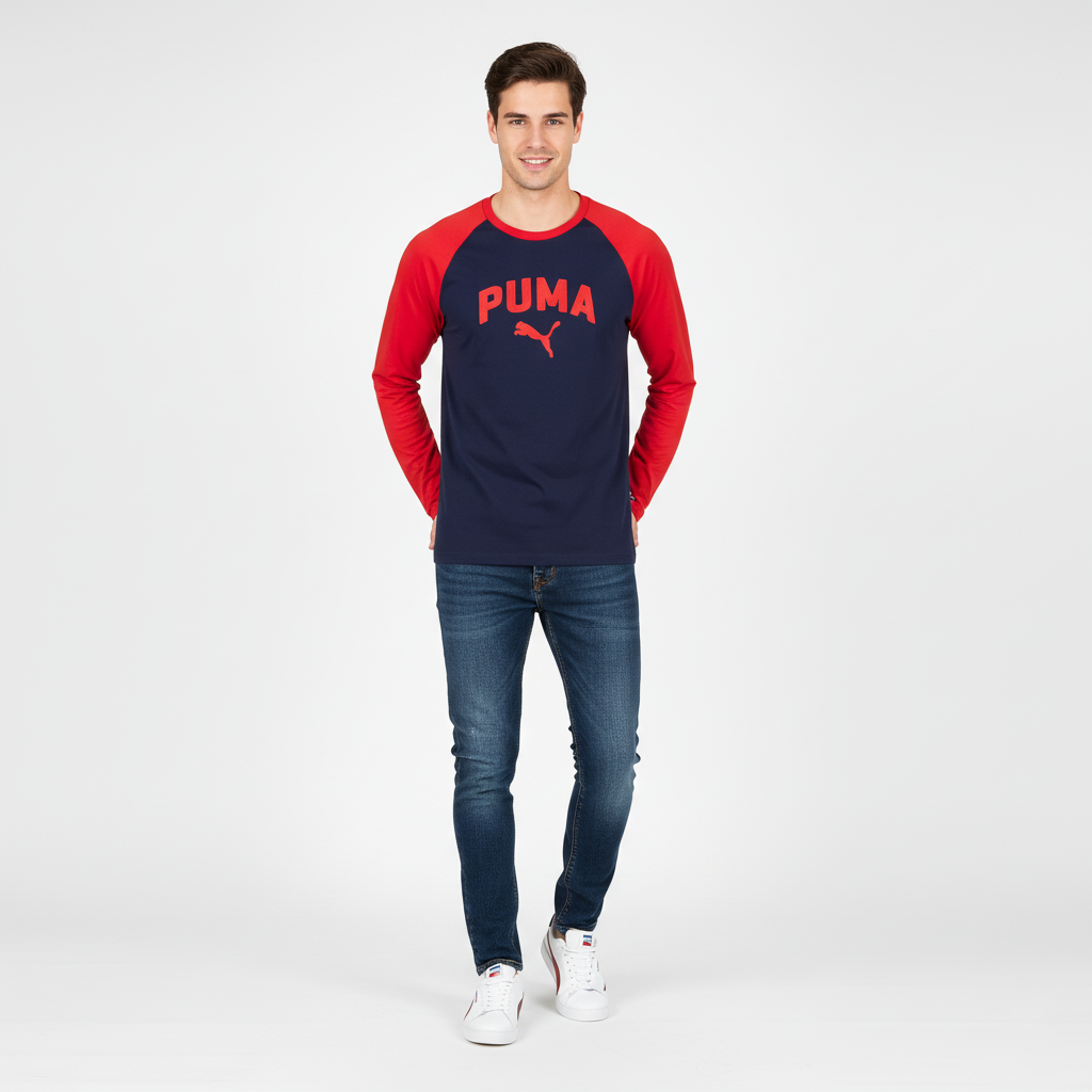 Long Sleeve T-Shirt Applique Logo