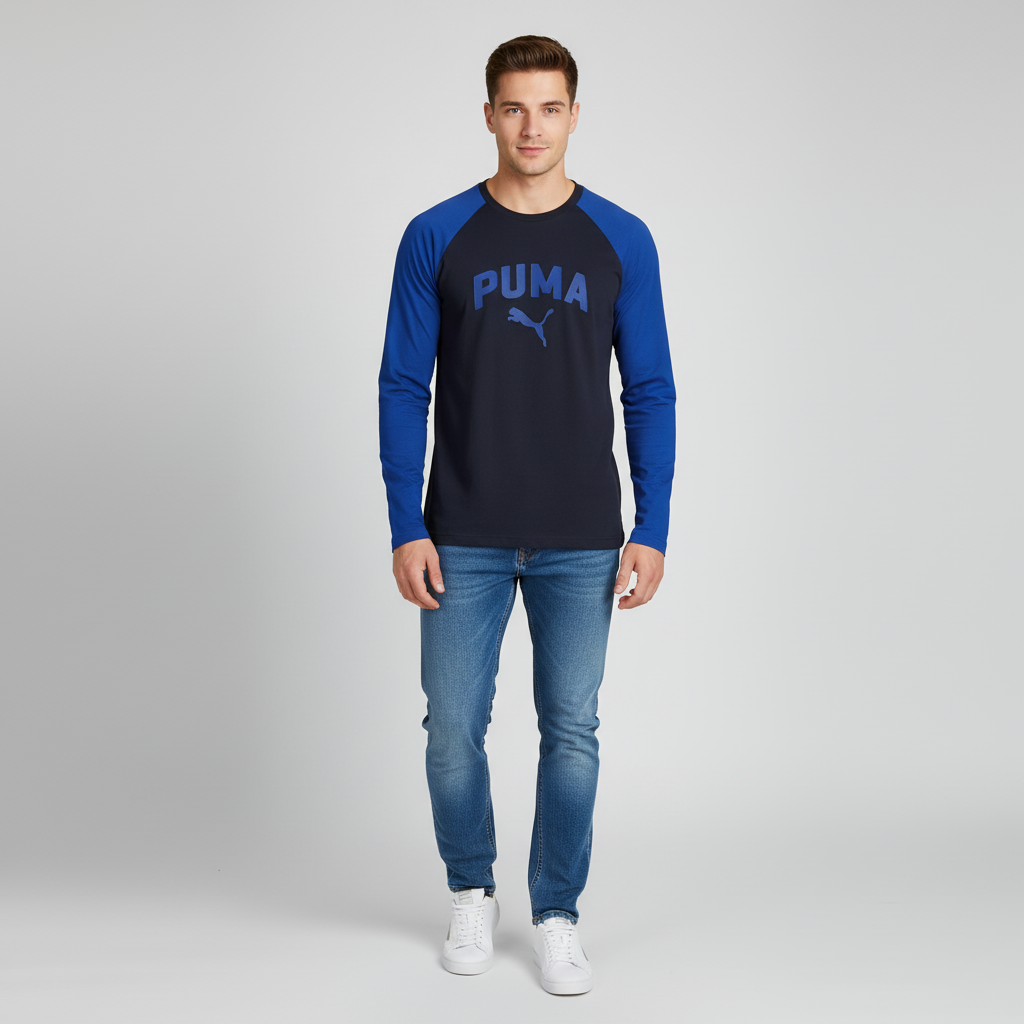 Long Sleeve T-Shirt Applique Logo