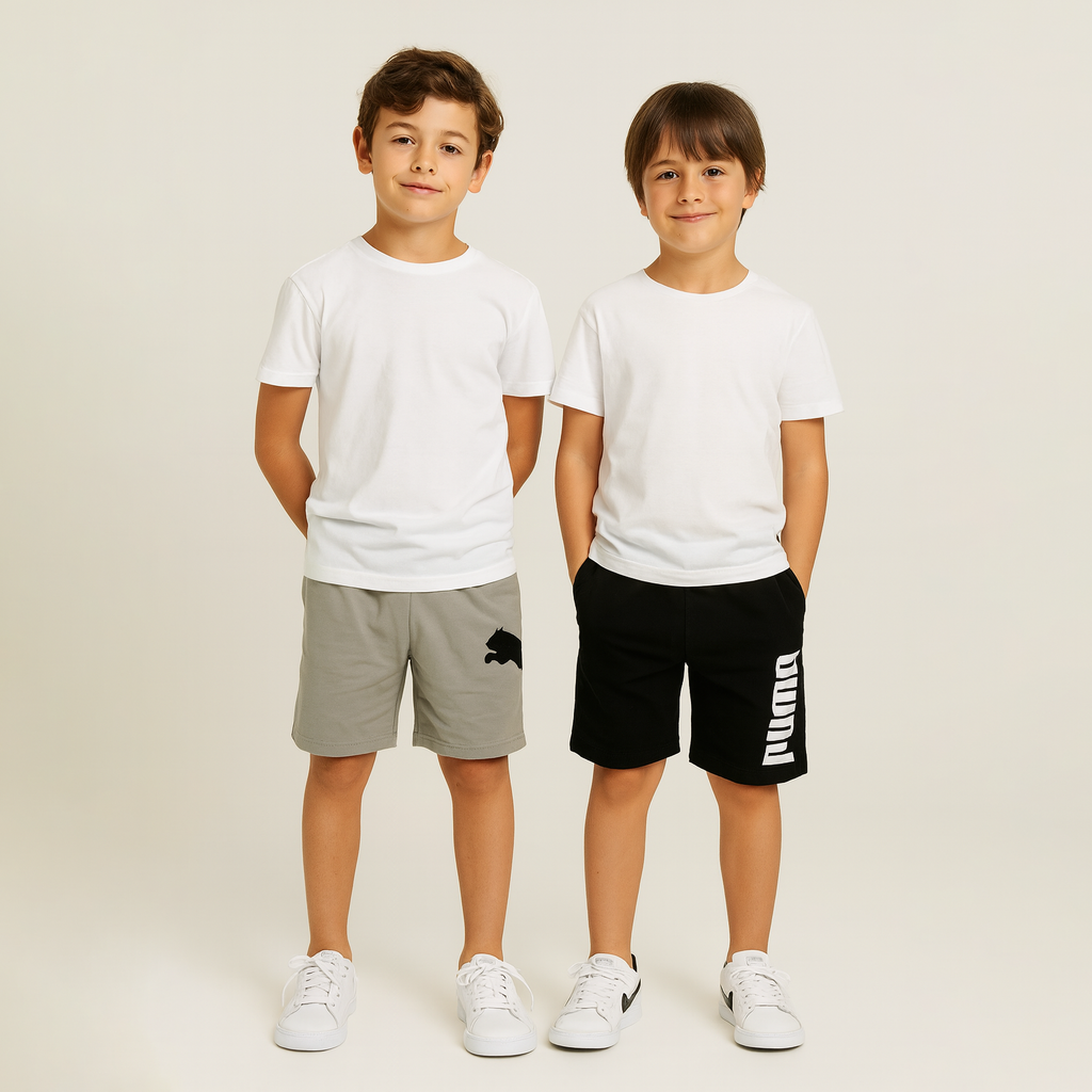 2 Pack Set Graphic Print Shorts