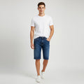Strech Relaxed Denim Shorts