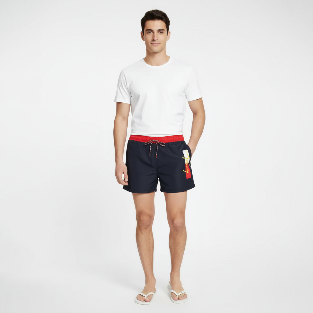 Swim Trunks Graphic Print