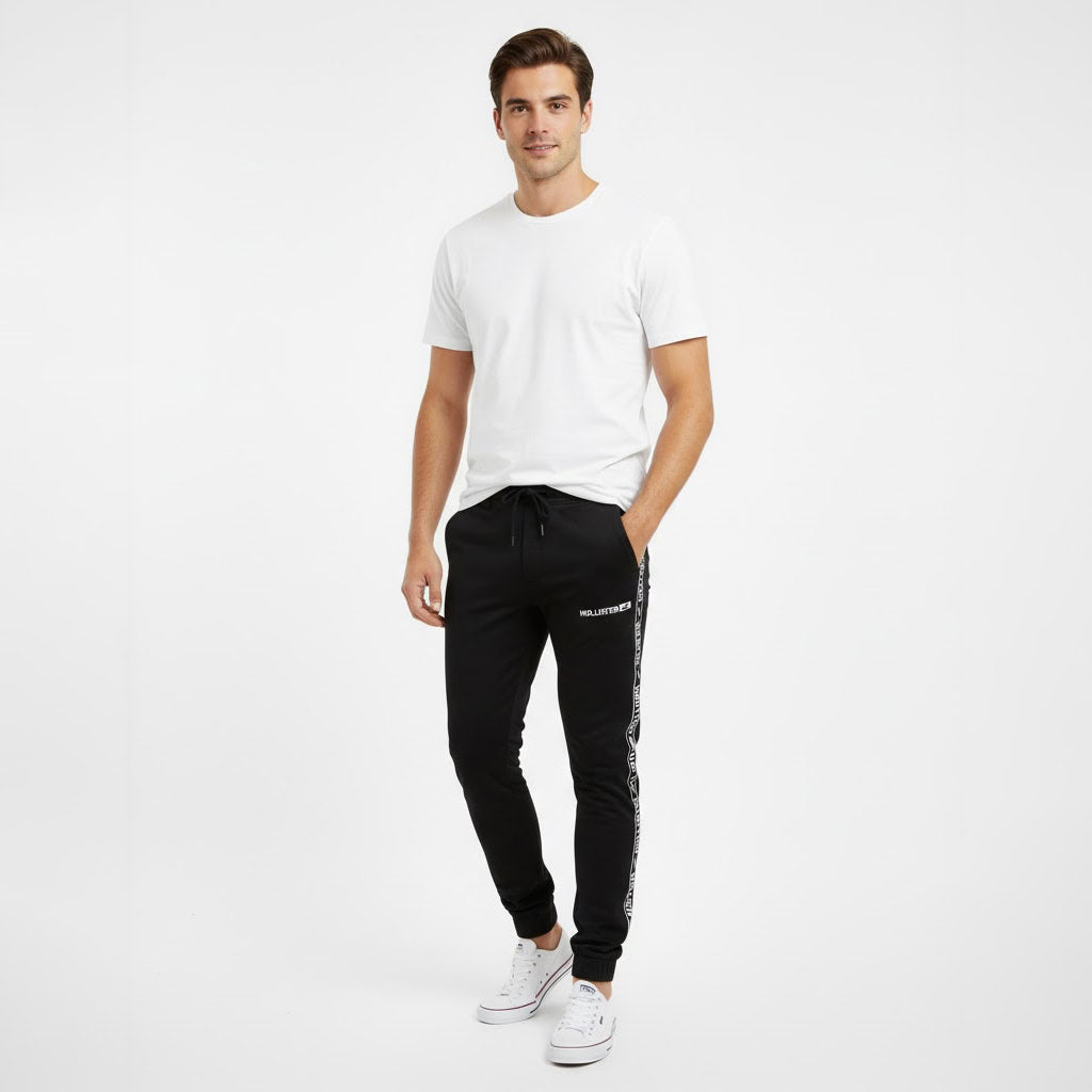 Skinny Jogger Logo Print Side