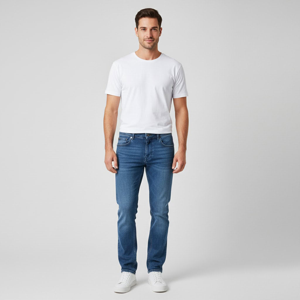 Slim Straight Stretch Jeans
