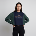 Hoodie Crop Top Graphic Print