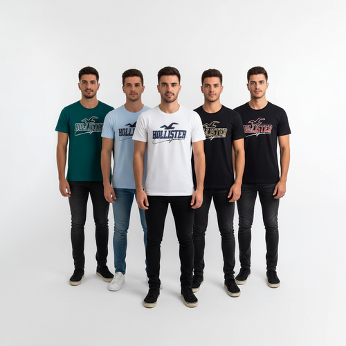 5 Pack T-Shirt Big Graphic Print
