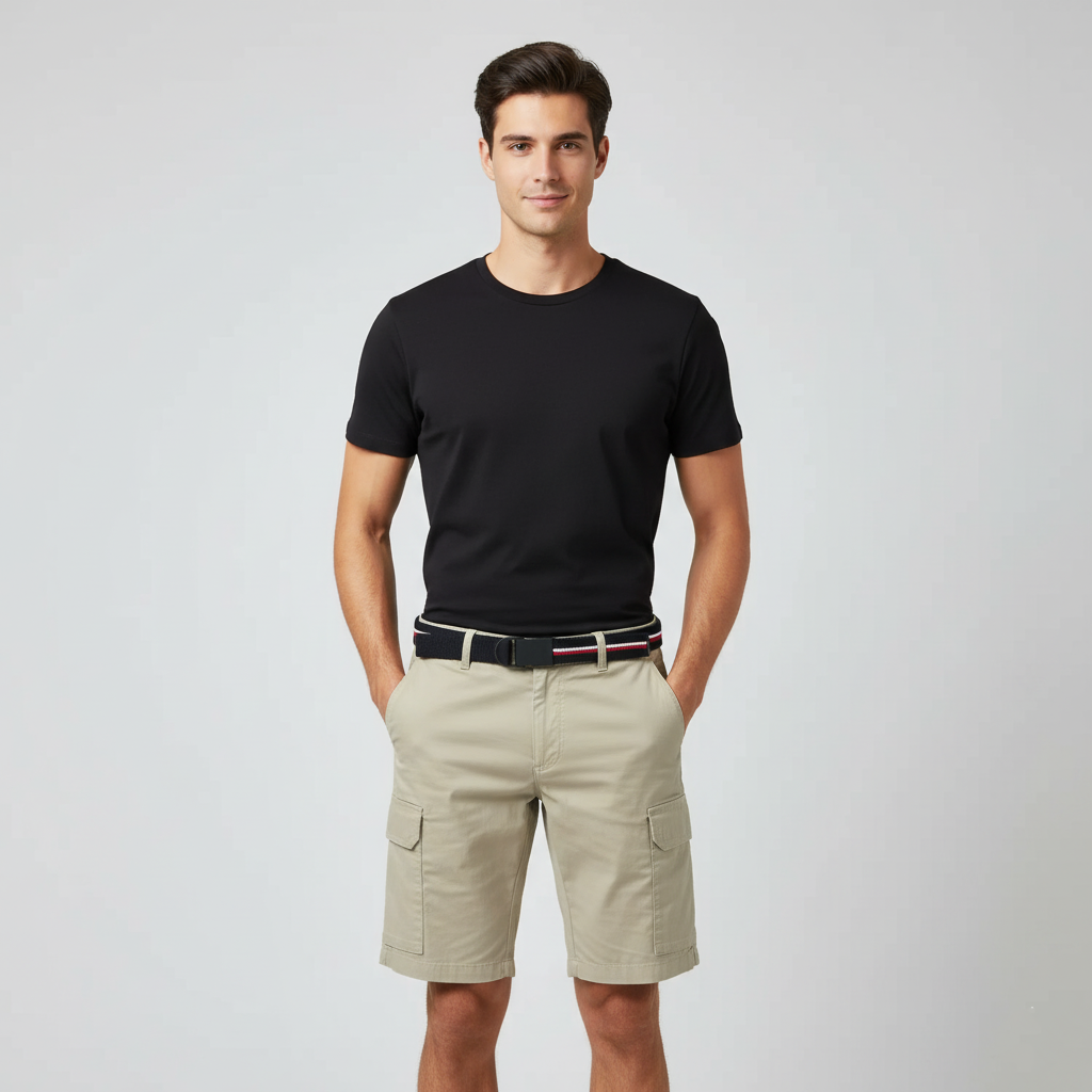 Belted Cargo Shorts
