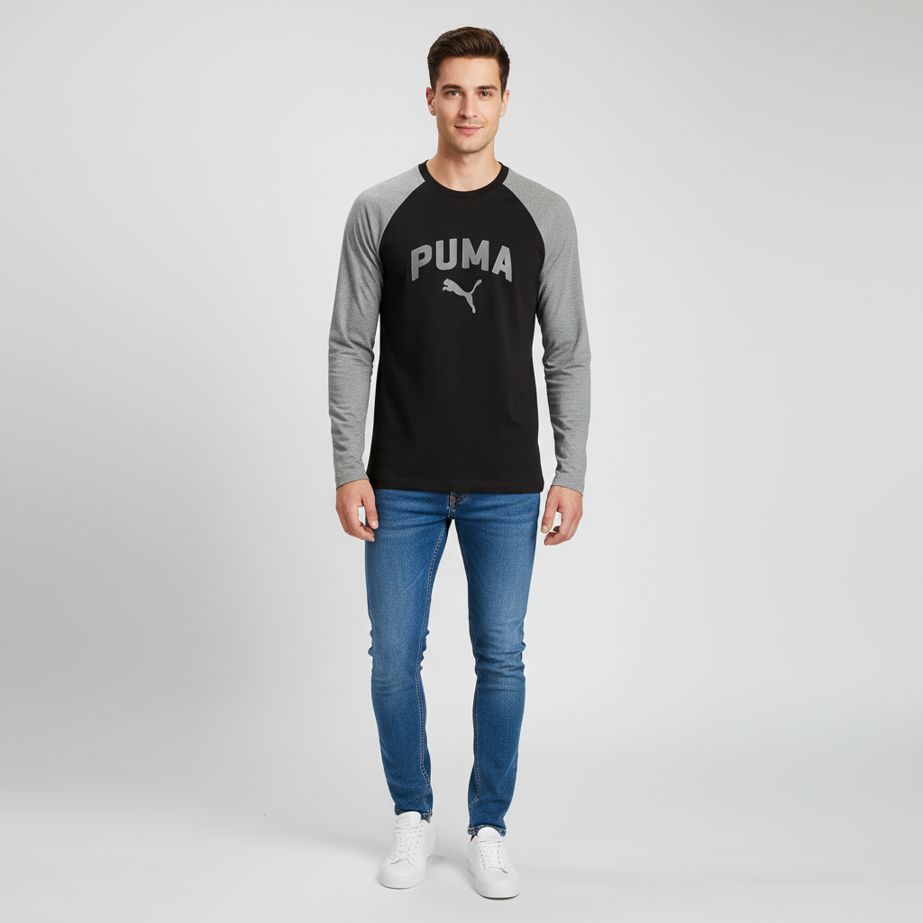Long Sleeve T-Shirt Applique Logo