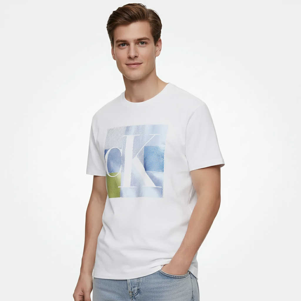 Box Dotted Monogram Logo Shirt