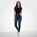 High Rise Skinny Ankle Zip Jeans
