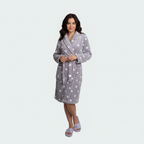 Bathrobe Printed Flannel Dot