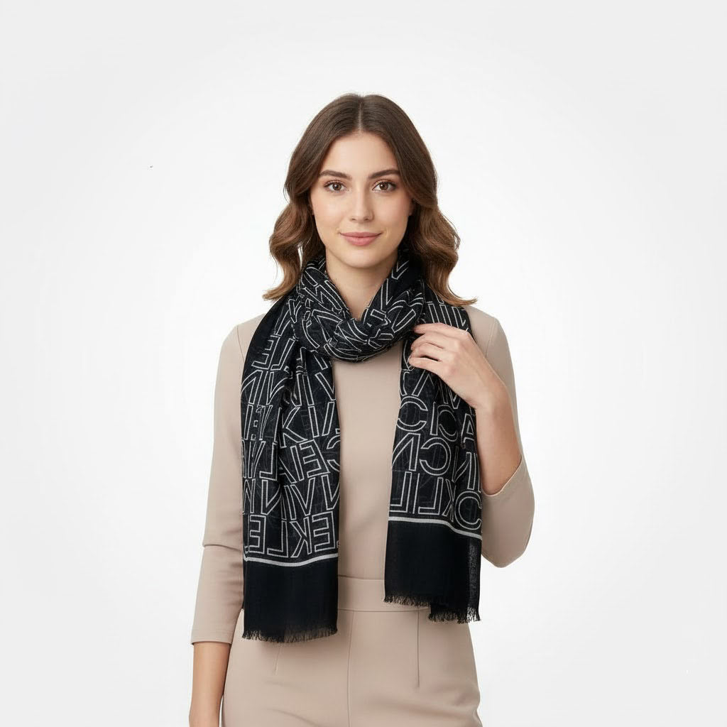 Monogram Logo Scarf