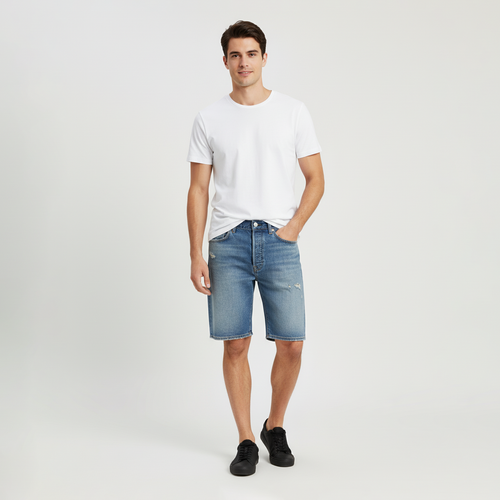 501 Denim Tattered Shorts