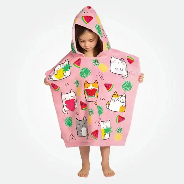 Hooded Towels, Cat & Unicorn