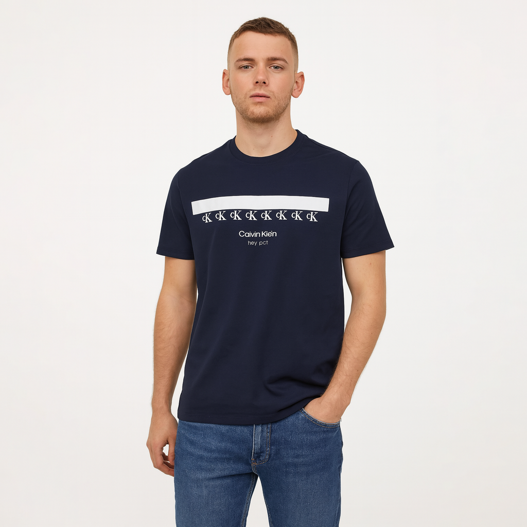 T-Shirt CK Graphic Logo Print