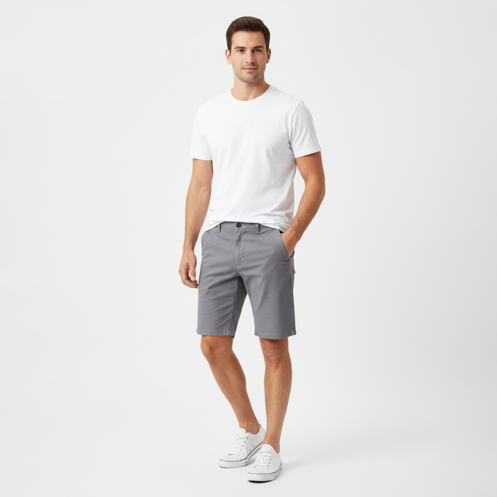 Casual Flat Front Shorts