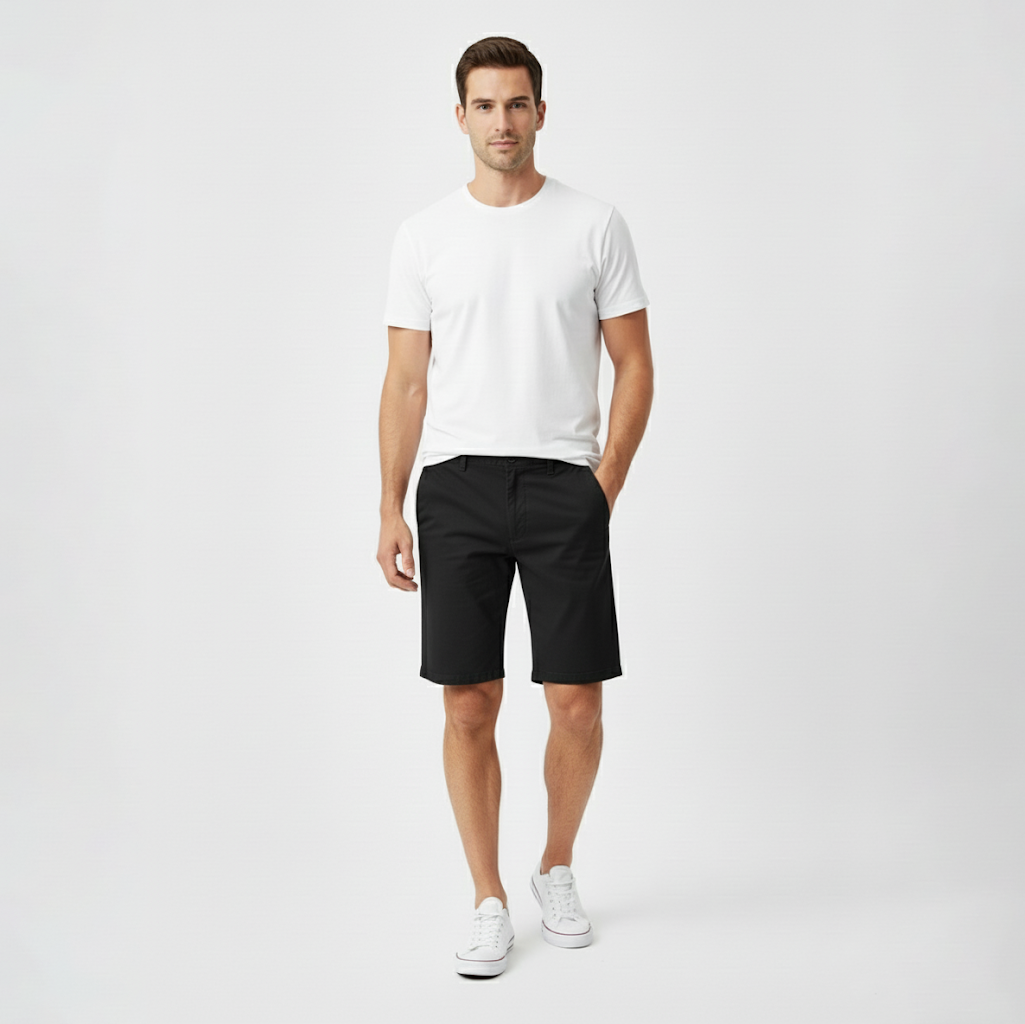 Casual Flat Front Shorts