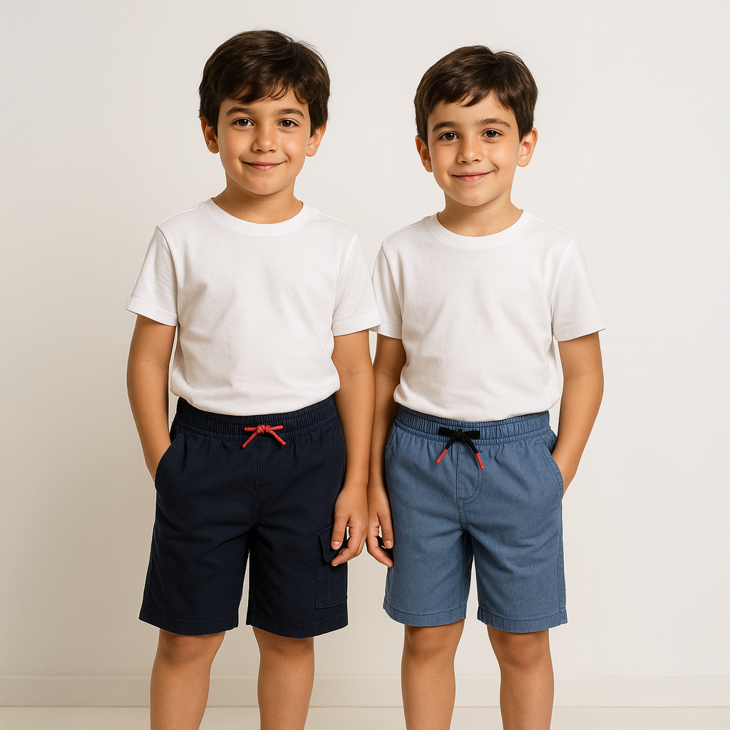 6 Pack Pull On Shorts
