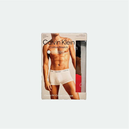 3 Pack Cotton Stretch Low Rise Trunks