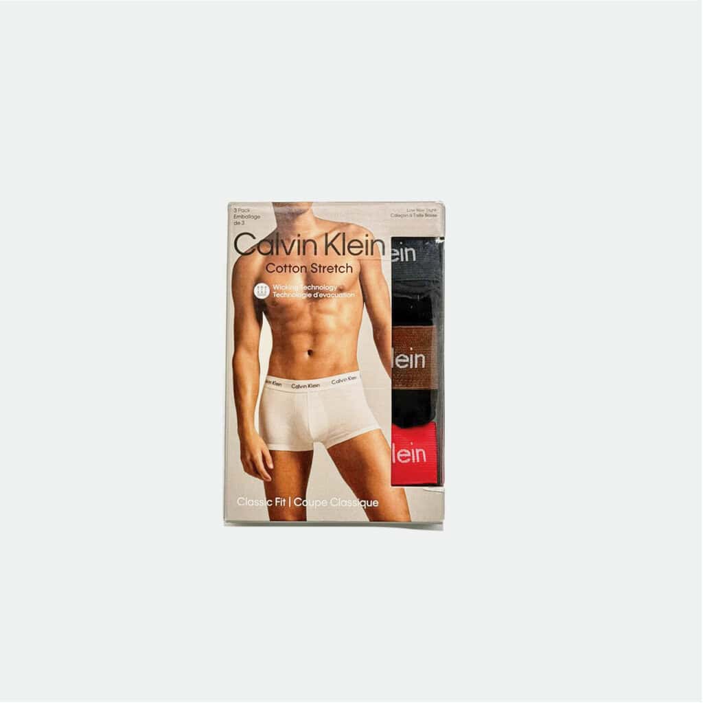 3 Pack Cotton Stretch Low Rise Trunks