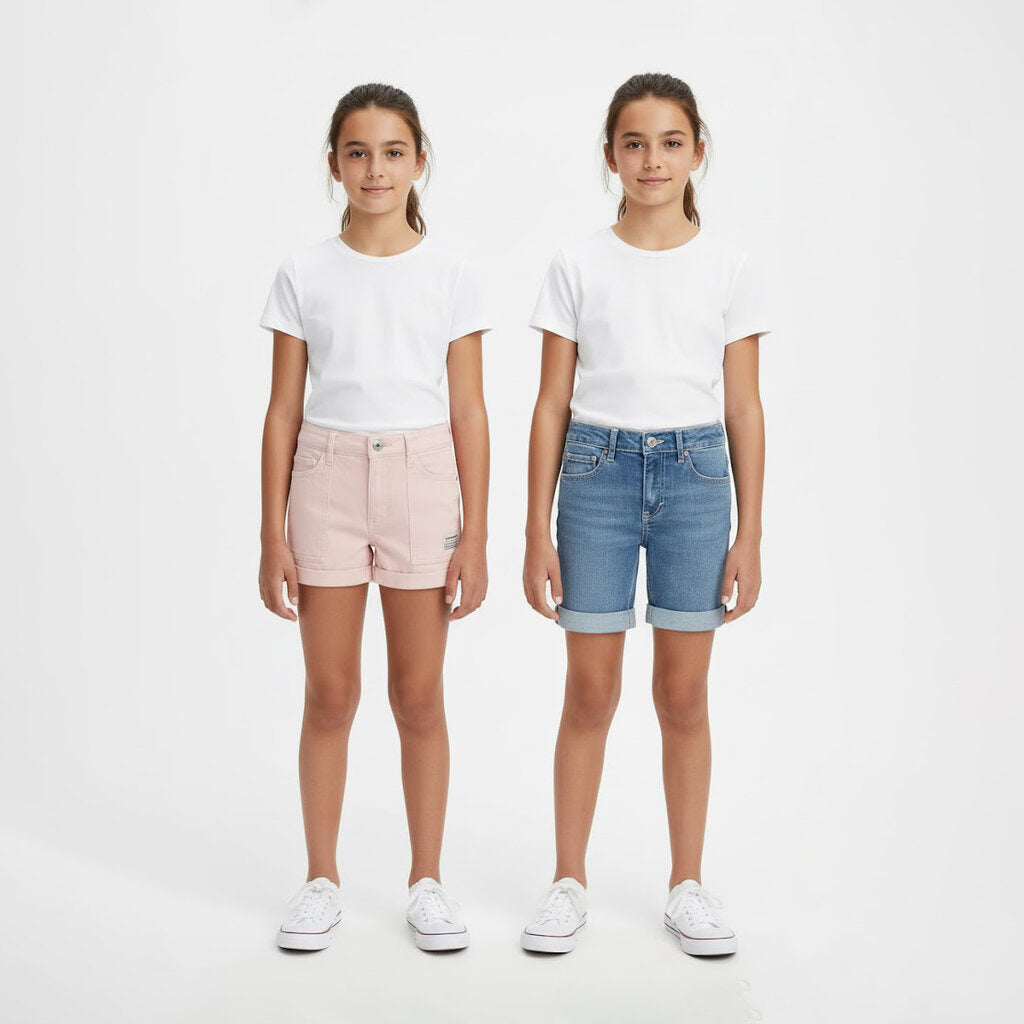 2 Pack Youth Denim and Twill Shorts