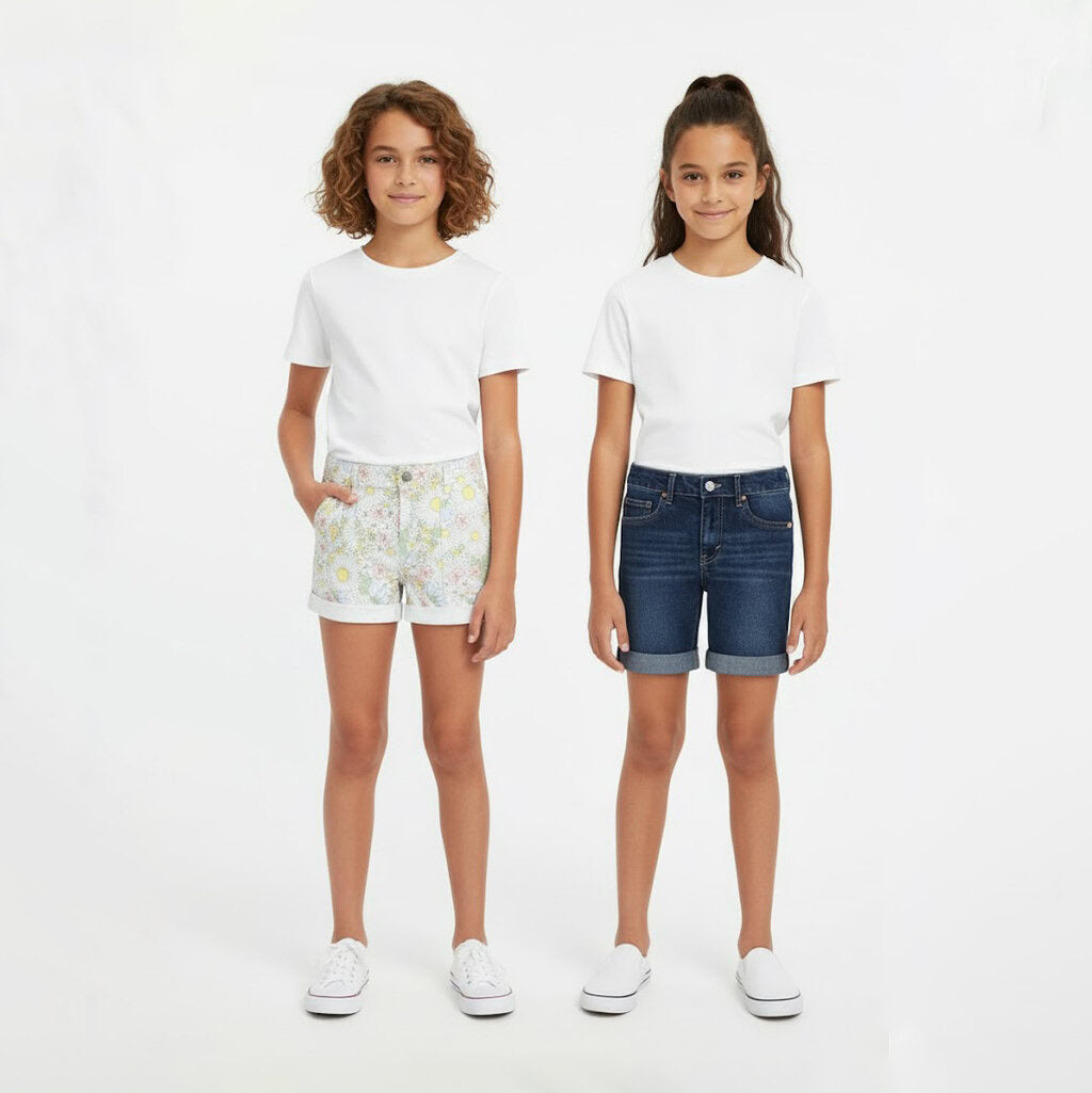 2 Pack Youth Denim and Twill Shorts