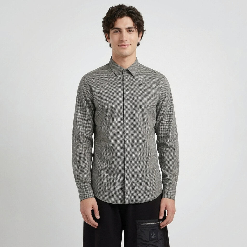 Stretch Cotton Poplin Button Down Shirt