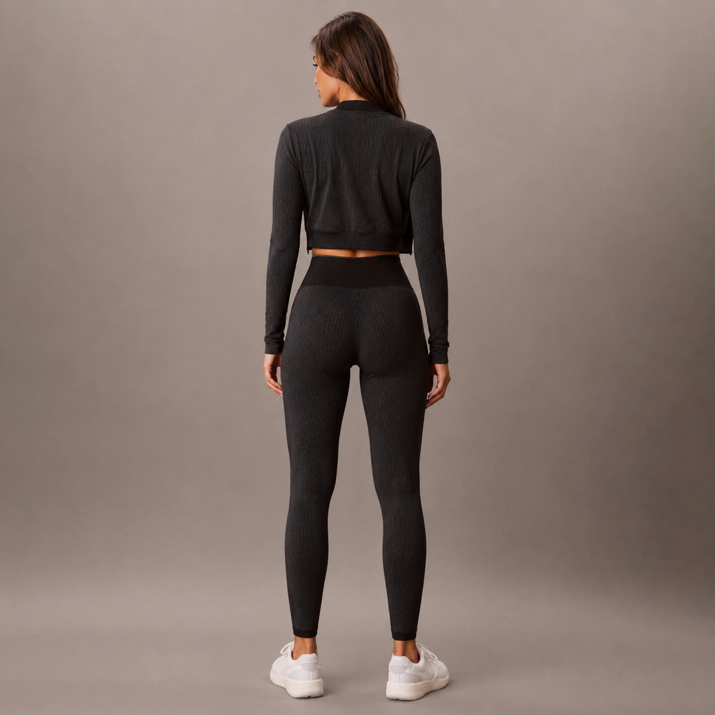 Ribbed 7 / 8 Gym Leggings