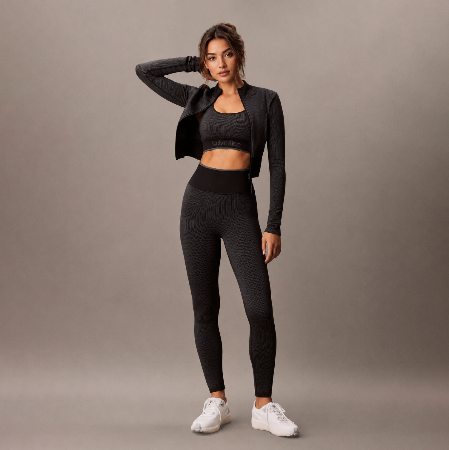Ribbed 7 / 8 Gym Leggings