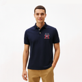 Regular Fit Textured Monogram Polo