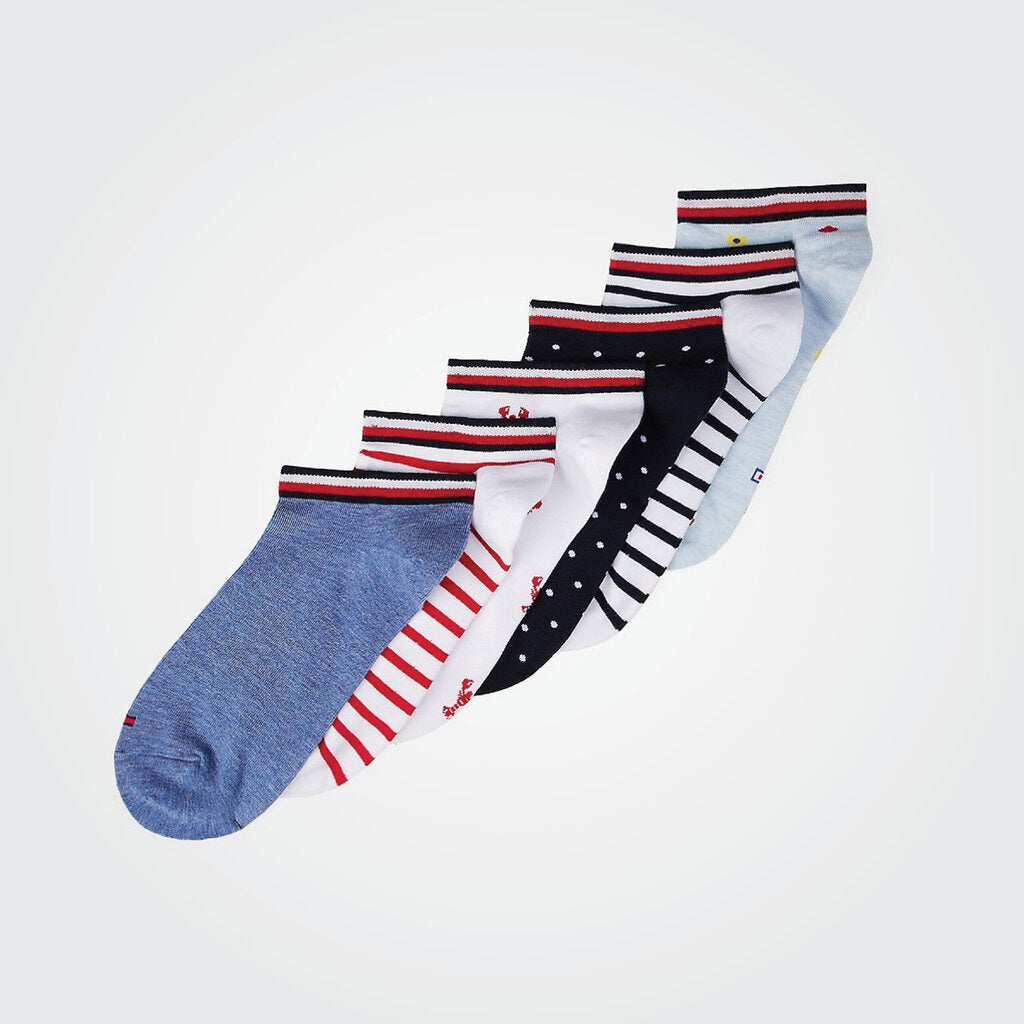 Multiprint Ankle Socks 6pairs