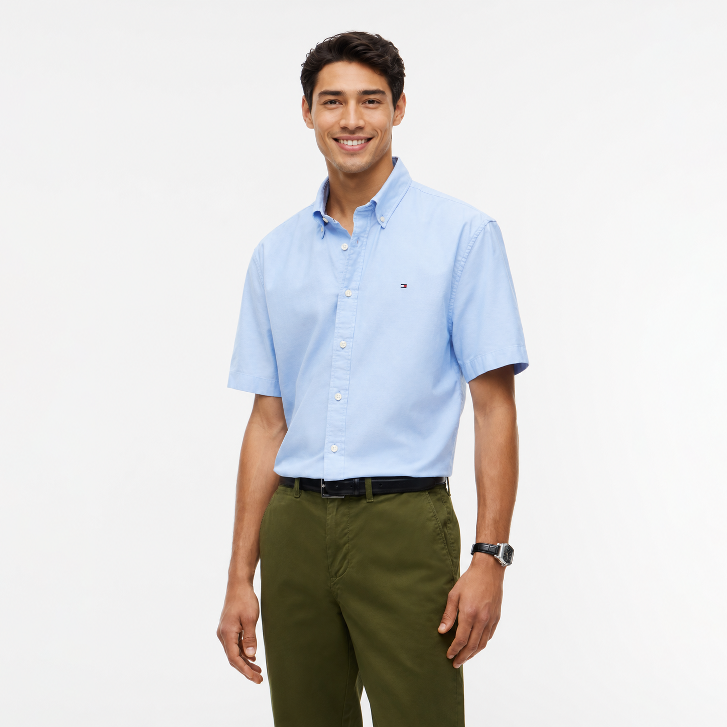 Regular Fit Stretch Oxford Shirt